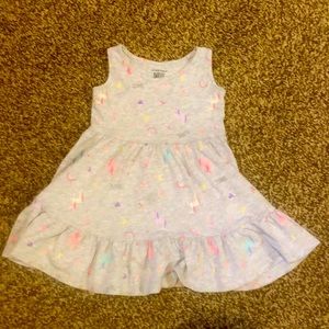 Jumping Bean (Size 2T) Girls Unicorn & Rainbows summer Dress